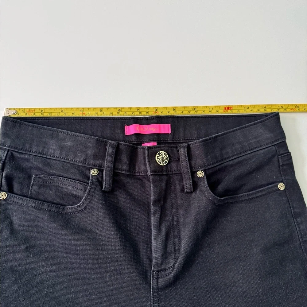 Lilly Pulitzer South Ocean High Rise Jeans in Black Oynx - Picture 7 of 9
